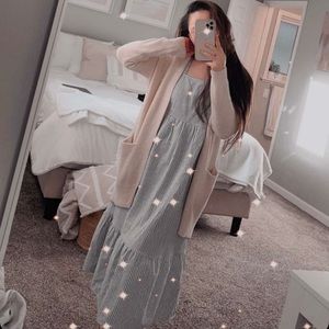 Striped Ruffled Dress